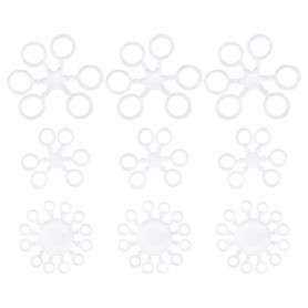 YINETTECH 300pcs Bandes d'appâts à Granulés Bandes Élastiques pour Pêche à la Carpe Plates-Formes Cheveux Crochets Grossière Ter