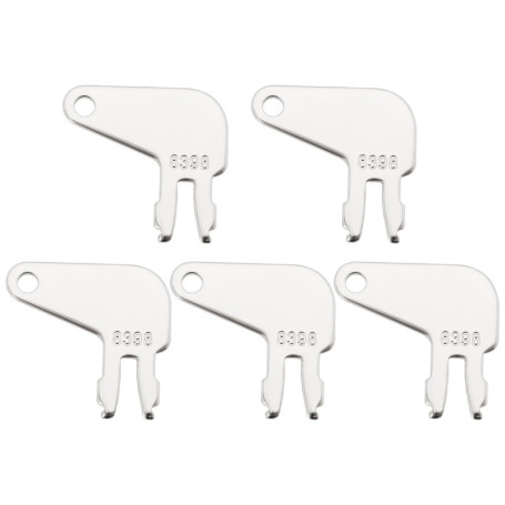YINETTECH Lot de 5 Clés de Rechange pour Déconnexion de Batterie de Clé d'allumage 8H5306 8398 Compatible avec Caterpillar Charg