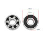 VGOL 8pcs 608-2RS 22mm Roulements de Planche à roulettes en Céramique en Acier Inoxydable Blindé Haute Vitesse Résistant à l'usu