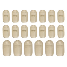 VGOL 100pcs émerillons de Pêche à La Carpe Perles Arrêt Mangeoire émerillon Grossier Adapté Au Matériel à Changement Rapide Kit 