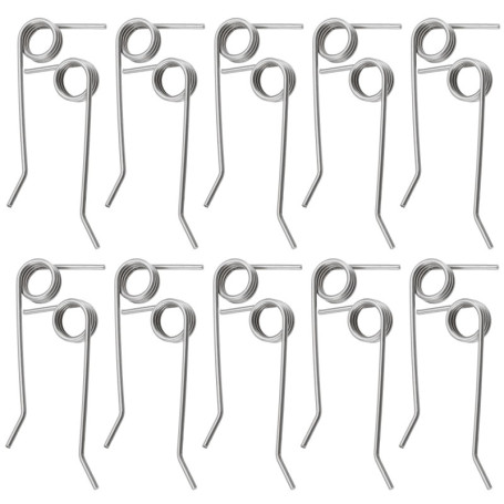 eMagTech 10 Paires de Ressorts Solides en Acier Inoxydable pour Scarificateur Électrique Compatible avec WOLF-Garten VS 302 E VA