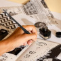 VitalEpcck Ensemble de 10 Stylos de Calligraphie Oblique, Ensemble de Plumes de Bande Dessinée, Stylo D'Écriture Fluide, Porte-S