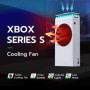 Mcbazel Xbox Series S Ventilateur de Refroidissement Housse Anti-Poussière avec 7 Effets d'éclairage RVB, Support 3 Vitesses/USB