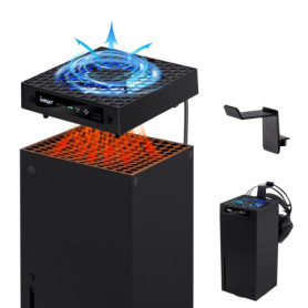 Mcbazel Xbox Série X Ventilateur de Refroidissement Automatique Accessoires, Ventilateur de Refroidissement Réglable PWM à 3 Vit