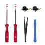 Mcbazel Kit de Réparation et Outils 6 en 1 pour Joystick 3D Hall de Manette de Jeu DIY, Remplacement pour Switch/Switch OLED/Lit