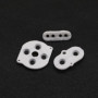 eMagTech Lot de 2 Coussinets en Caoutchouc conducteur pour Boutons de Manette, Blanc, pièce de Rechange Compatible avec Manette 