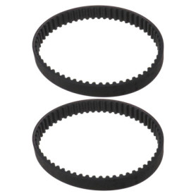 ECSiNG 2X Courroies d'entraînement de Scarificateur en Caoutchouc HTD295-5M-12 Courroie de Distribution à Boucle Fermée 59 Dents