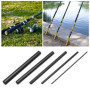 ECSiNG 10pcs Canne en Fibre de Carbone Réparation Canne à Pêche Kit de Pêche à la Mouche Tige en Fibre de Carbone Solide pour Ca