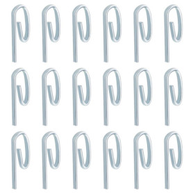 SG Store 100pcs Crochets Métalliques pour Rideau de Porte 6 Polices Crochets Coulissants Tringles de Fenêtre Rideaux de Douche D