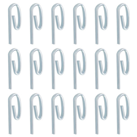 SG Store 100pcs Crochets Métalliques pour Rideau de Porte 6 Polices Crochets Coulissants Tringles de Fenêtre Rideaux de Douche D