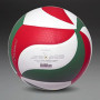 Molten Top V5M5000 Volley-ball, Blanc, Vert et Rouge, Taille 5, 1 unité