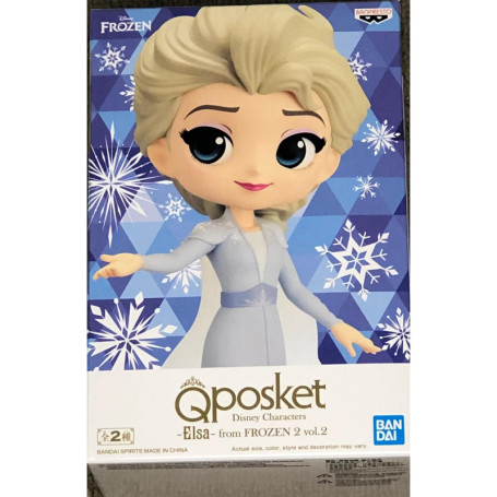 Banpresto Figure Q Posket Elsa - Frozen 2 - Disney Characters Vol.2 (Ver.B) 14 cm BP18752 Multicolore