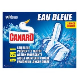 Canard WC Canard bloc wc eau bleue 5en1 x2 - La boîte de 2 blocs