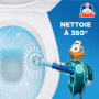 Canard WC Fresh Disc Active Eucalyptus - Bloc WC Sans Cage Nettoyant - Formule Anti-Tartre - Nouvel Emballage 100% Carton - 1 Ap