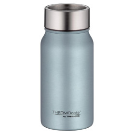 THERMOcafé by THERMOS TC DRINKING MUG Gobelet isotherme, en acier inoxydable, bleu mat, 0,35 l, anti-fuite, 8 heures de chaud pe