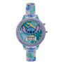 Lilo and Stitch Filles Numérique Quartz Montre avec Bracelet en Silicone LAS40001ARG
