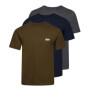 DKNY Lot de 3 T-Shirts pour Homme 100% Coton, Bleu Marine/Blanc/Bleu