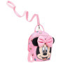 Disney Sac à Dos Minnie - Petit Sac à Dos Fille Crèche Maternelle avec Sangle Anti Perte Détachable