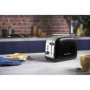 Russell Hobbs Grille pain [Pour 2 tranches] Colours Plus Inox noir (fentes extra larges, 6 niveaux de brunissage rapide, surélév