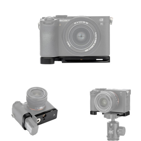 JJC A7CII Poignée Appareil Photo Compartiment de Rangement AirTag Dissimulé Appareil Photo Sony A7CII A7CR, Remplace L'extension