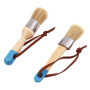 ANCLLO Lot de 2 pinceaux de peinture à la craie et à la cire pour meubles, outils de peinture et d'épilation à la cire, pinceaux