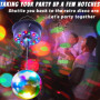 5 RPM - 9 RPM réglable miroir ball rotatif moteur avec 24 RGB LED lumière pour 4 6 8 12 "disco ball pour Party decor dj Band Bar
