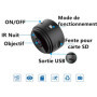 Camera Espion WiFi 1080P Mini Caméra de Surveillance Interieur/extérieur sans Fil avec Enregistrement Micro Cachée Camera Espion