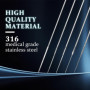 ATOMUS Lot de 100 aiguilles à tatouer jetables mélangées 3RL 5RL 7RL 9RL 3RS 5RS 7RS 9RS 5M1 7M1 Aiguilles en acier inoxydable s
