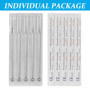 ATOMUS Lot de 100 aiguilles à tatouer jetables mélangées 3RL 5RL 7RL 9RL 3RS 5RS 7RS 9RS 5M1 7M1 Aiguilles en acier inoxydable s