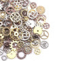 DAHI 150g steampunk antique engrenages pendentif horloge roue de roue pour l'artisanat, couleurs mélangées - Roues pour DIY Arti
