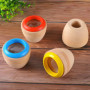 OFKPO 4 Pcs Mini kaléidoscope en Bois Magical, Kaléidoscope en Bois Magique Jouet D'éducation pour L'apprentissage des Enfants