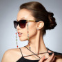 6pcs Chaîne de lunettes lanière de lunettes Cordon Lunettes Perles Lunettes à chaînes perlées chaîne de masques chaîne de lunett