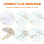 6pcs Chaîne de lunettes lanière de lunettes Cordon Lunettes Perles Lunettes à chaînes perlées chaîne de masques chaîne de lunett
