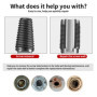 Endommagé vis Extracteurs Dénudés, Kit d'extracteurs de vis tarauds 1/2" et 3/4", Extracteur de Vis à Double Tête, pour enlever 
