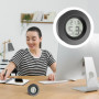 Gvolatee Thermometre Hygrometre Interieur, Mini Digital Thermomètre Hygromètre Intérieur, Rond Temperature Interieur Maison, Hau