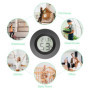 Gvolatee Thermometre Hygrometre Interieur, Mini Digital Thermomètre Hygromètre Intérieur, Rond Temperature Interieur Maison, Hau