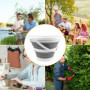 Maxentico Bassine Pliable(Gris), Seau Lavage Voiture 10L pour Le Nettoyage Domestique, Portable Camping Plastique Sceaux, Retrac