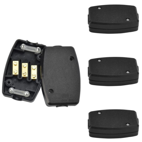 SPEACOUR 4 PCS Electrique Boîte de Jonction 13A 250V Boîtier de Raccordement en Plastique Boîte de Dérivation Etanche pour Élect