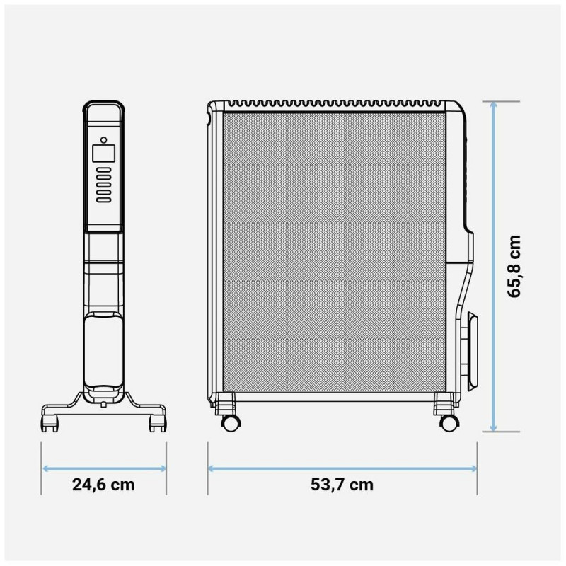 Image secondaire de Radiateur Universal Blue 4020B UCRM9004 Noir 2000 W