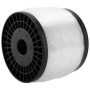 HEIHAK Fil de pêche en nylon transparent solide avec 200 boucles à sertir en aluminium pour accrocher des photos et des travaux 