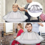 DOULEIN Cape de Coupe de Cheveux，Cape de Coiffure Professionnelle Coupe Attache Auto-adhésive Coupe de Cheveux Cape Accessoire d