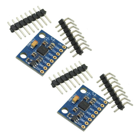 Aihasd 2PCS GY-521 Module MPU-6050 3 Axes Gyroscope + 3 Axes Accelerometre Module pour Arduino