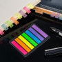 840 Pièces Petits Marqueur de Page Onglets d'Index Marquer les Signets, 8 x 45 mm, 6 Ensembles, 7 Couleurs