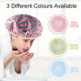 YPYMOD Bonnet De Douche Bonnet de Bain élastiques Chapeau Réutilisables avec Des Bandes Élastiques Pour Femmes Filles Douche SPA