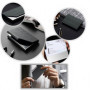 HJYDGJ Lot de 4 porte-cartes de visite fins en acier inoxydable - Porte-cartes de visite - Pour homme et femme - Support pour ca
