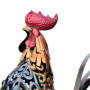 Tooarts Coq Sculpture en Métal Sculpté Maison Oeuvre d’Articles d’Ameublement