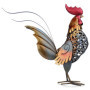 Tooarts Coq Sculpture en Métal Sculpté Maison Oeuvre d’Articles d’Ameublement