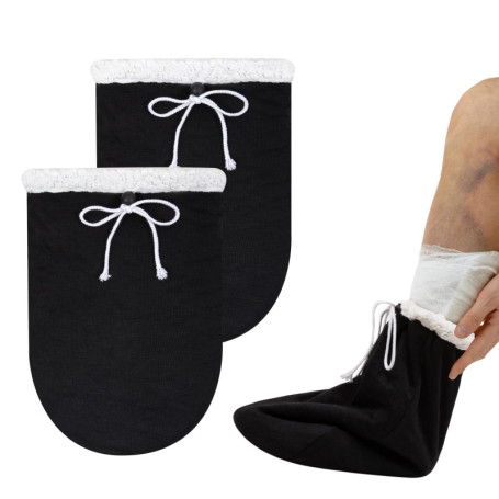 Nogsay Chaussettes de protection des orteils en plâtre, chaussettes de protection des orteils en plâtre pour hommes et femmes, c