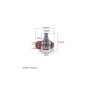 Alnicov Lot de 2 potentiomètres rotatifs linéaires à 3 broches B250K ohm 18 mm, potentiomètre de contrôle du volume pour pièces 