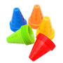 Ncheli 25 pcs Cônes De Slalom,Plot Sport Cone de signalisation,Cônes de Circulation Slalom Cônes pour Football, Sport d’Agilité 